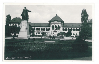 4433 - BUCURESTI, Park Carol I, Romania - old postcard, real PHOTO - unused foto
