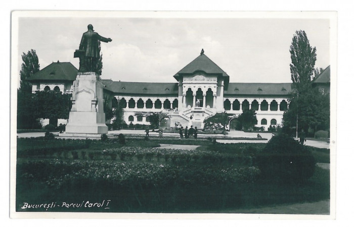 4433 - BUCURESTI, Park Carol I, Romania - old postcard, real PHOTO - unused