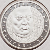 531 Germania 10 mark 2000 Johann Sebastian Bach - D - km 202 UNC argint, Europa