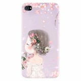 Husa silicon pentru Apple Iphone 4 / 4S, Girl 001