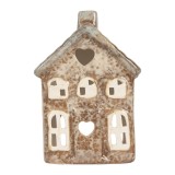 Cumpara ieftin Candela Casuta Craciun ceramica multicolora 9x6x13 cm