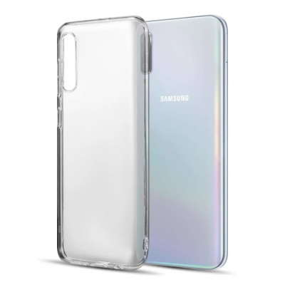 Husa Cover Swissten Silicon Jelly pentru Samsung Galaxy A50 Transparent foto