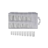 Tipsuri pentru unghii, albe, set de 100buc
