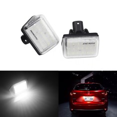 Set 2 Lampi LED Numar Inmatriculare auto pentru Mazda 6 GG, MPS, CX-5, CX-7, Station Wagon, 18 LED SMD, 6000K, Canbus AutoREY&reg;