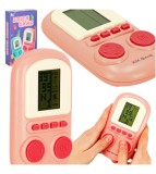 Consolă portabilă mini roz cu jocuri arcade