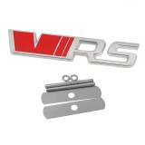 Emblema VRS grila fata Skoda, chrom cu rosu