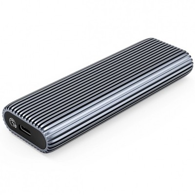 Rack Orico AM2C3-G2 pentru SSD SATA M.2 NVMe, Gri foto