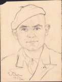 HST A1587 Schiță de Dimitrie &quot;Puiu&quot; Eitel 1942 semnată
