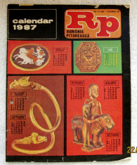 Romania Pitoreasca cu calendar - dec. 1986 foto