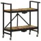 Carucior de bucatarie, 87x36x81 cm, lemn masiv reciclat