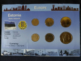 Seria completata monede - Estonia 1991-2002 , 6 monede