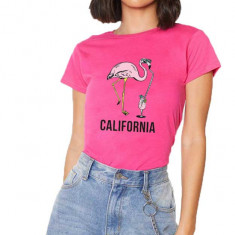 Tricou dama Roz California - L