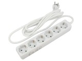 Prelungitor alimentare Goobay 3m 3G1,5mm&sup2; 6 prize 16A PVC alb 51079