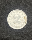 Moneda 2 dinari 1953 Iugoslavia, Europa