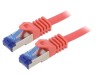 Logilink Cablu Patch Cord Ethernet Cat6a S/FTP 1.5m, Dublu Ecranat, LSZH, Rosu, 26AWG, RJ45