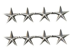 Insigna US 4 Star Gen Silver Rank Mil-Tec