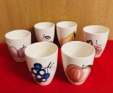6 PAHARE PICTATE MANUAL- PORTELAN VILLEROY &amp; BOCH SAAR- ANGELIKA H9CM