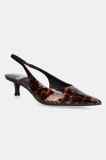 Jeffrey Campbell pantofi cu toc Persona culoarea maro, JC-1256-1-30
