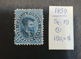 CANADA-1859-clasice,Scott 19-lot stampilate