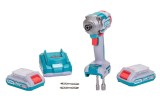 TOTAL - MASINA DE INSURUBAT CU IMPACT CU ACUMULATOR 20V-2.0AH LI-ION (INCLUDE 2 ACUMULATORI, 1 INCAR PowerTool TopQuality