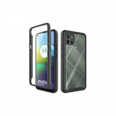 Husa Compatibila cu Motorola Moto G9 Power cu Folie Protectie Techsuit Defense360 Pro Negru