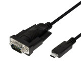 Cumpara ieftin CABLU USB LOGILINK adaptor USB 2.0 Type-C (T) la Serial DB9M (9-pin)(RS232)(T) 1.2m negru AU0051