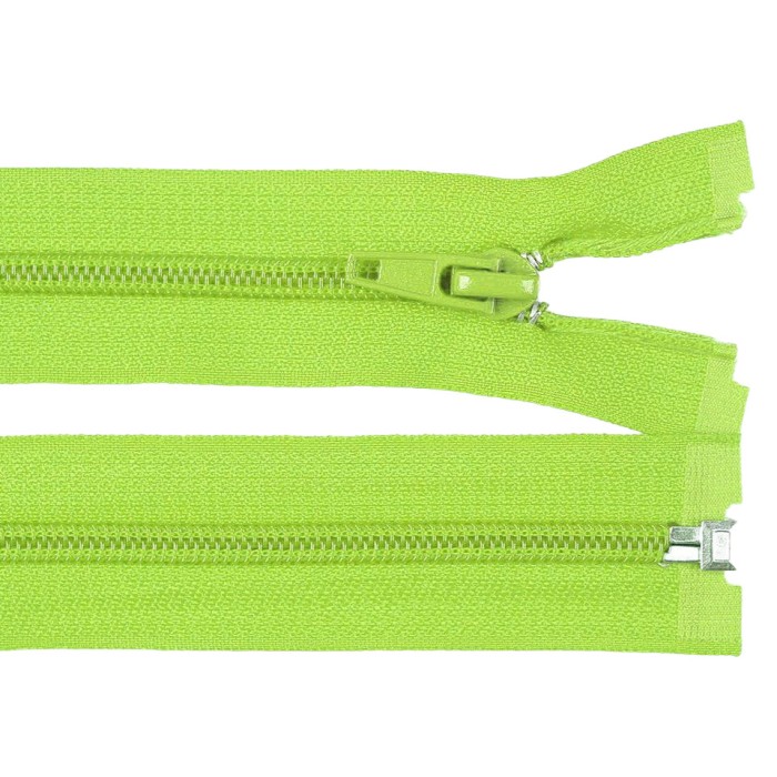 Fermoar spiralat detasabil Crisalida, lungime 30 cm Verde deschis