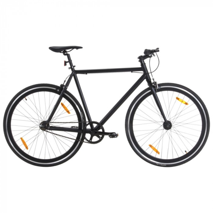 Bicicleta cu angrenaj fix, negru, 700c, 55 cm GartenMobel Dekor