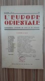 L&#039;Europe Orientale nr.3-4/1937 revue