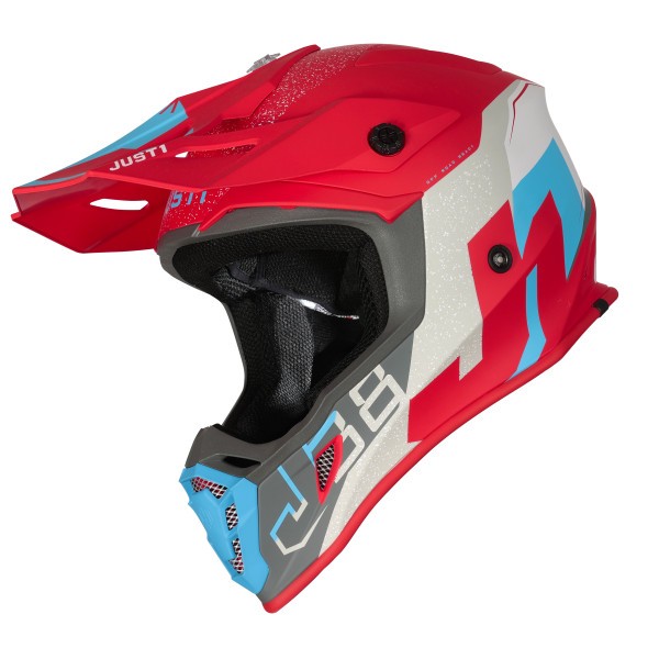 Casca motocross/atv JUST1 J38 Korner, culoare albastru/rosu, marime XL Cod Produs: MX_NEW 6063320271004XL