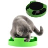 Jucarie Interactiva Pisici Andyluc cu Soricel, Antiderapant, Verde/Negru, 25cm - Distractie si Activitate pentru Pisici