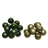 Cumpara ieftin Decoratiune - Globe Baubles on Wire - Moss Green and Pine Green - mai multe culori | Kaemingk