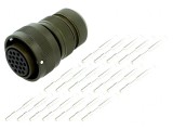 Conector militar VG95234 mufă mamă 20 PIN 19 oliv