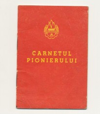 &amp;quot;Carnetul pionierului&amp;quot; varianta Partidul Muncitoresc Roman (RPR) - Rar! foto