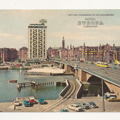 FA1 - Carte Postala - DANEMARCA - Copenhaga, Hotel Europa, necirculata