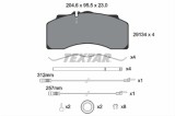 Set placute frana TEXTAR 2913401