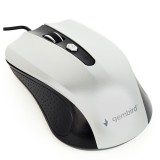 MOUSE GEMBIRD, PC sau NB, cu fir, USB, optic, 1200 dpi, butoane/scroll 4/1, , negru / gri, &quot;MUS-4B-01-BS&quot; (timbru verde 0.18 lei)