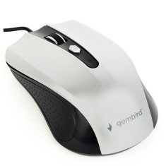 MOUSE GEMBIRD, PC sau NB, cu fir, USB, optic, 1200 dpi, butoane/scroll 4/1, , negru / gri, &quot;MUS-4B-01-BS&quot; (timbru verde 0.18 lei)