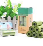 Set 120 saci igienici pentru Caini Biodegradabili Verde 22x33 cm