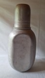 Bidon militar pentru apa - confectionat din metal usor (aluminiu), armata romana, probabil din al doilea razboi mondial, anii 1940