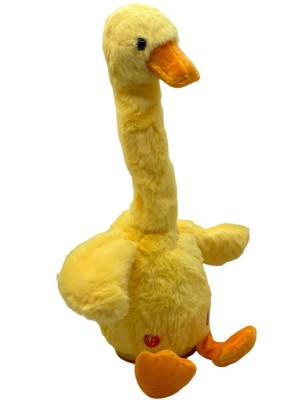 Jucarie interactiva de plus - Rata galbena dansatoare foto