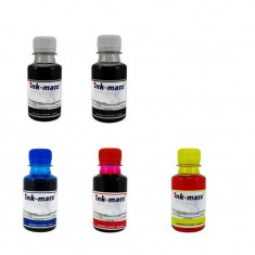 Pachet flacon refill cerneala Ink-Mate 500ml PG-540 negru x2 CL-541 cyan CL-541 magenta CL-541 galben compatibil Canon foto