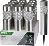 Lampa solara de gradina Strend Pro Wezen, LED, 375 mm, inox