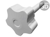 Buton de Reglare &Oslash; 32mm M8 Capac Negru
