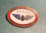 Insigna regionala CF Timisoara Arad Noiembrie 1982 BECOM CFR