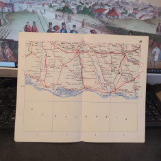 Caracal, Roșiori de Vede, Turnu Măgurele, Corabia, Drăgănești hartă c. 1960, 109