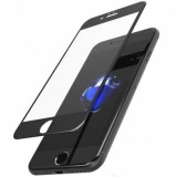 Folie Sticla 5D MyStyle Neagra pentru Apple iPhone 8/7, Protectie Ecran Full Glue, Kit Aplicare Inclus