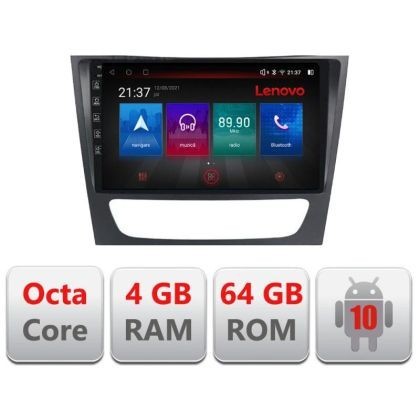 Navigatie Mercedes W211 W219 E-090 Octa Core cu Android Radio Bluetooth Internet GPS WIFI DSP 4+64GB 4G CarStore Technology