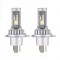 Set 2 leduri h4, 2 faze , 12v-24v, alb 6000k