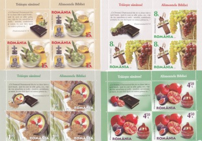 TRAIESTE SANATOS,3 SERII IN BLOC DE 4 +VINIETA 2016 BLOC, Lp.2128a,MNH.ROMANIA. foto